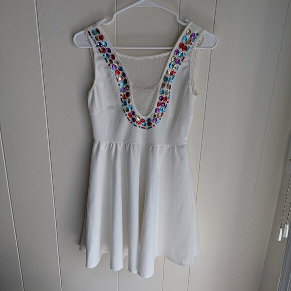 Urban Outfitters Reverse Bejeweled Skater Dress - M - Picture 3 of 8